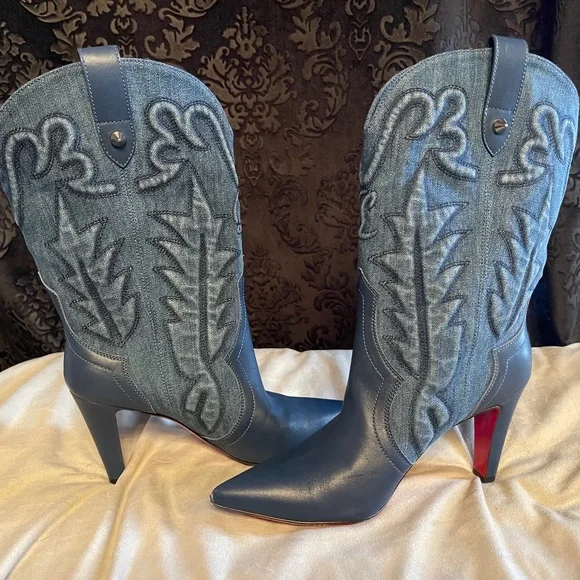Christian LouBoutin Western Boots - Picture 1 of 5